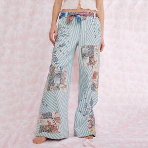 NWT Free People Runyon Patched Pants Size 8